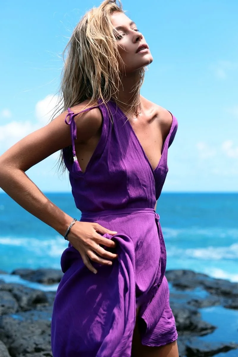 L Space - Wrapper Orchid Dress